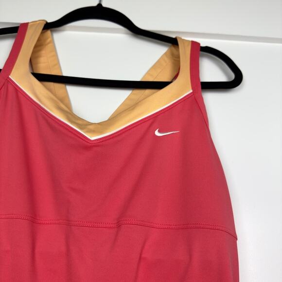 Nike Dry Fit Coral Orange Activewear Tank Size Large - Picture 2 of 11